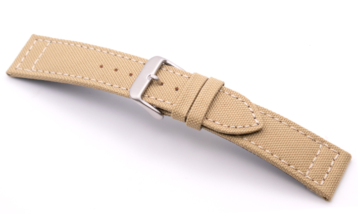 Horlogeband Canvas beige | voor Hamilton 