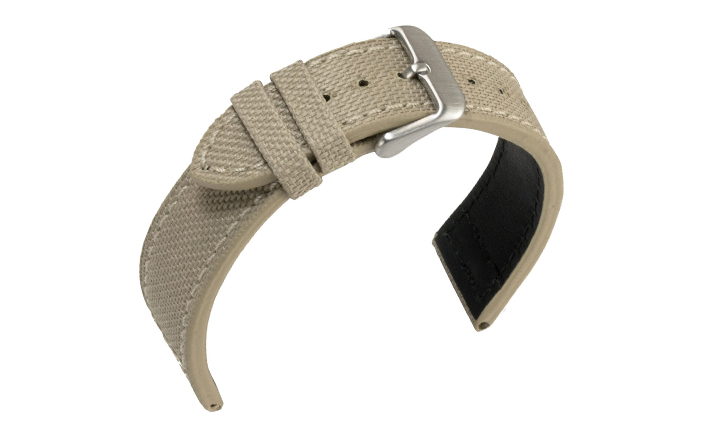 Horlogeband Canvas beige | voor Roamer