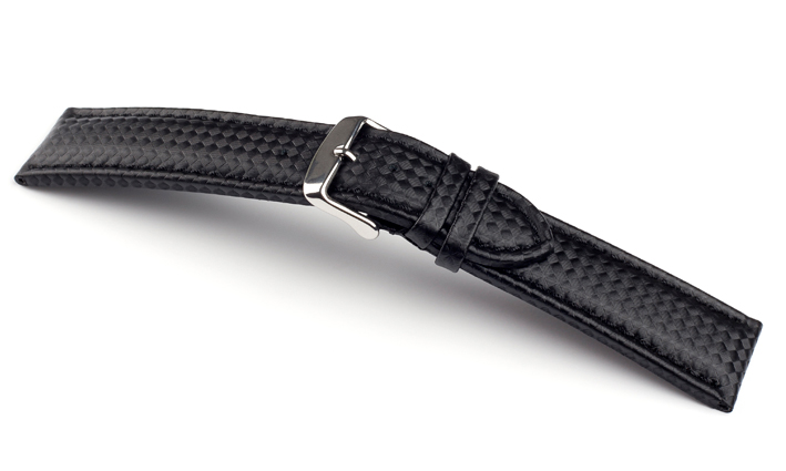 Horlogebandje Carbon Zwart | voor Esprit 
