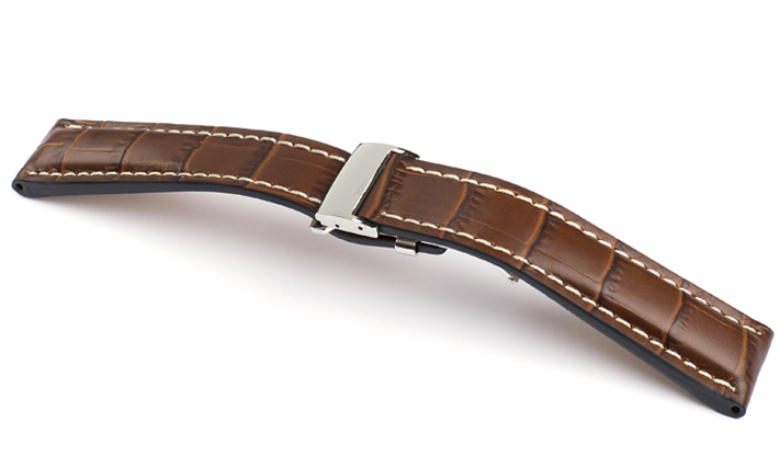 Horlogebandje Crosswind mahagoni | passend voor Breitling horlogeband 