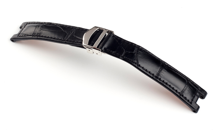 Horlogebandje Versailles zwart | passend voor Cartier 