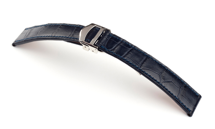 Horlogebandje Calibre donkerblauw | passend voor Cartier 