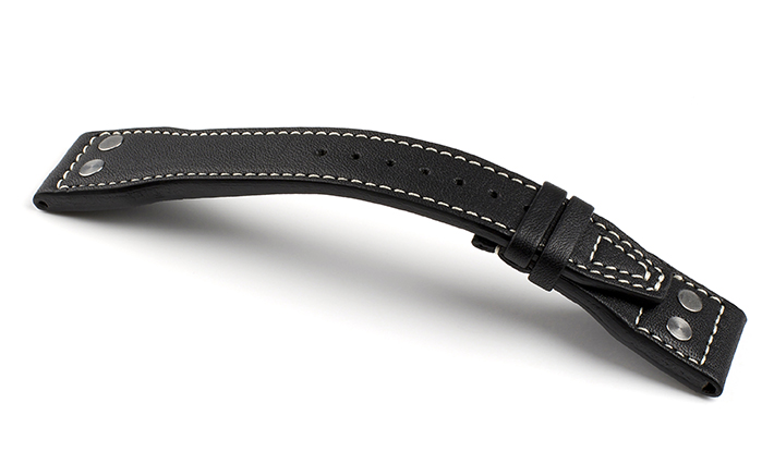 Horlogebandje Flieger zwart | passend voor IWC 