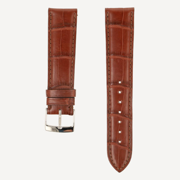 Horlogeband Alligator Classic Plat mahagoni | voor Patek Philippe