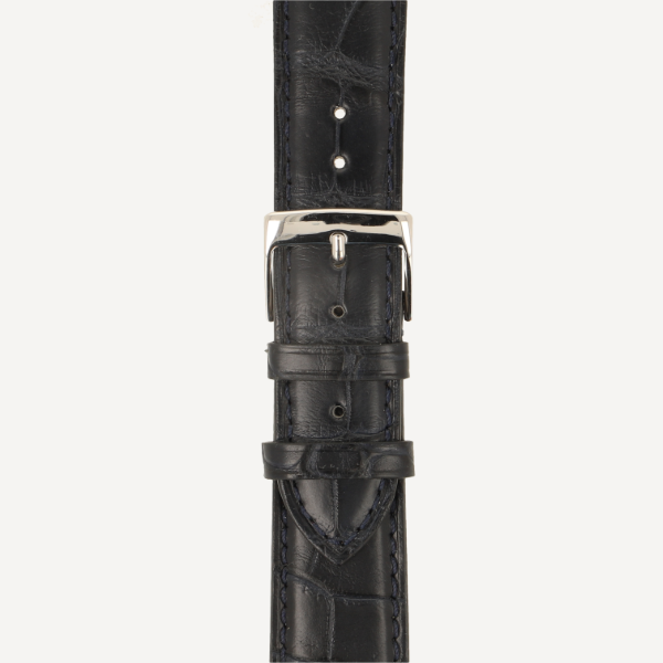 Horlogeband Alligator Classic Plat donkerblauw | voor Patek Philippe