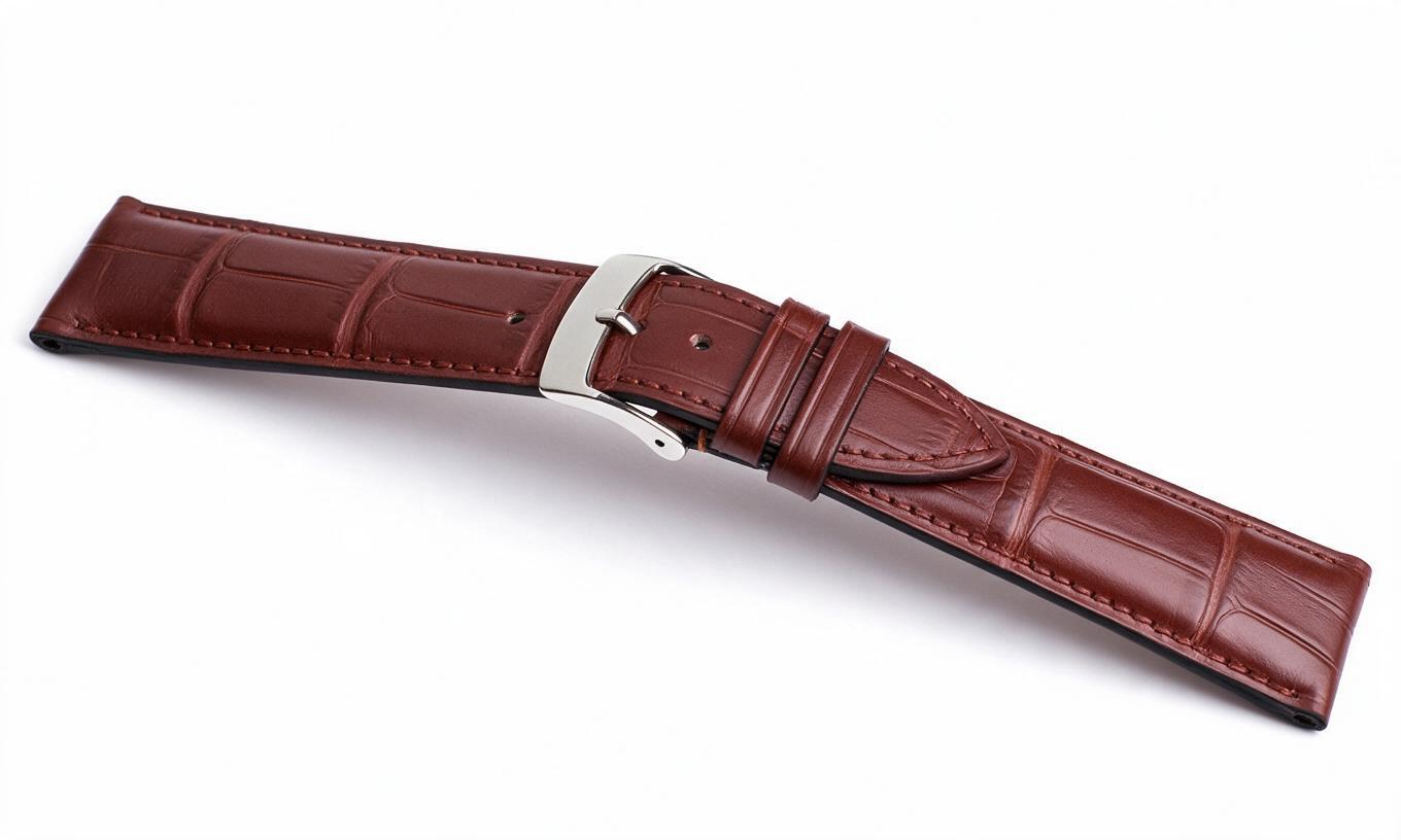 Horlogeband Alligator Classic havanna | voor Glashütte Original 