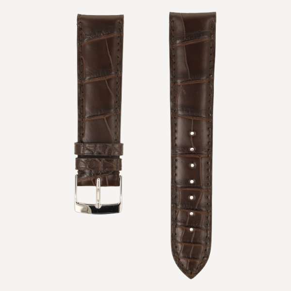 Horlogeband Alligator Classic donkerbruin | voor Patek Philippe