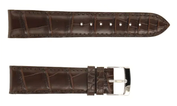 Horlogeband Alligator Classic donkerbruin | voor Jaeger Le Coultre