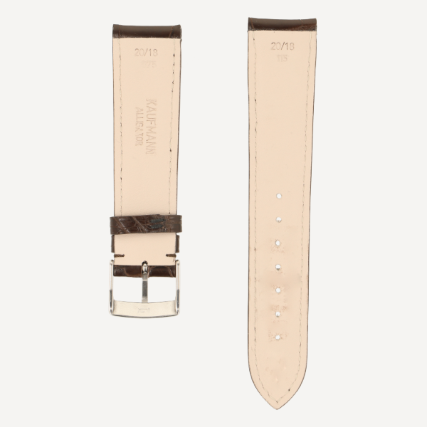 Horlogeband Alligator Classic donkerbruin | voor Patek Philippe