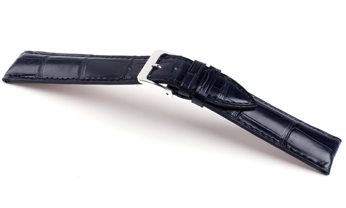 Horlogeband Alligator Classic donkerblauw voor Cartier De Horlogebanden Specialist