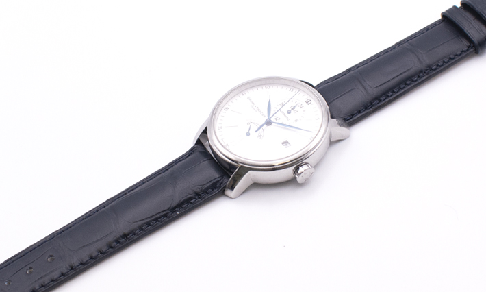 Horlogeband Alligator Classic donkerblauw | voor Jaeger Le Coultre