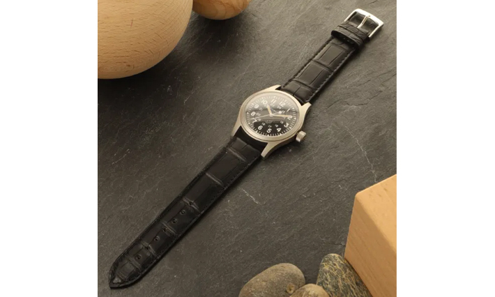 Horlogeband Alligator Classic zwart | voor Franck Muller