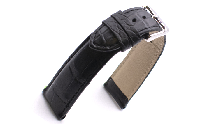 Horlogeband Louisiana zwart | voor Leer