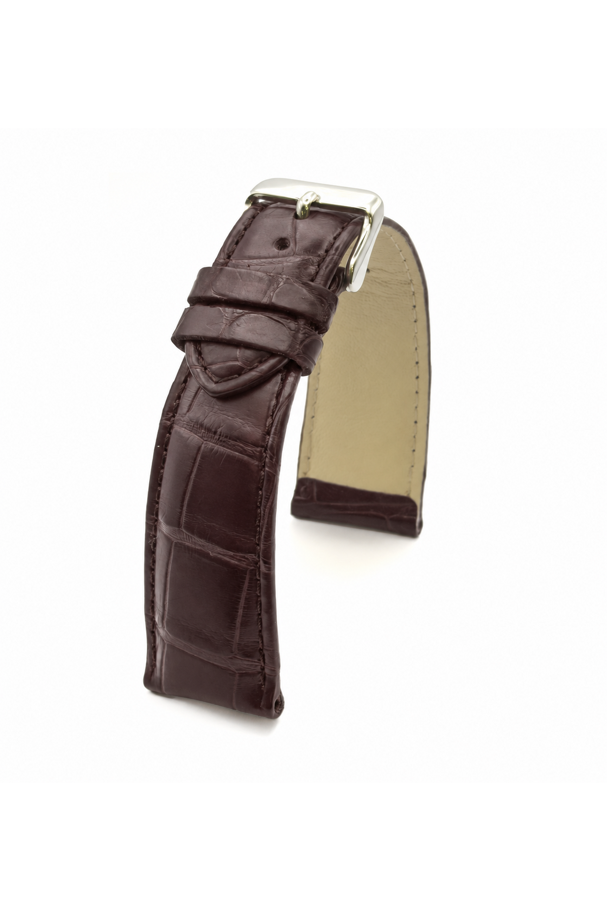 Horlogeband Louisiana donkerbruin | voor Cartier