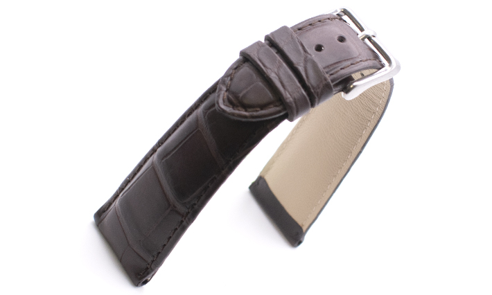Horlogeband Louisiana donkerbruin | voor Baume & Mercier