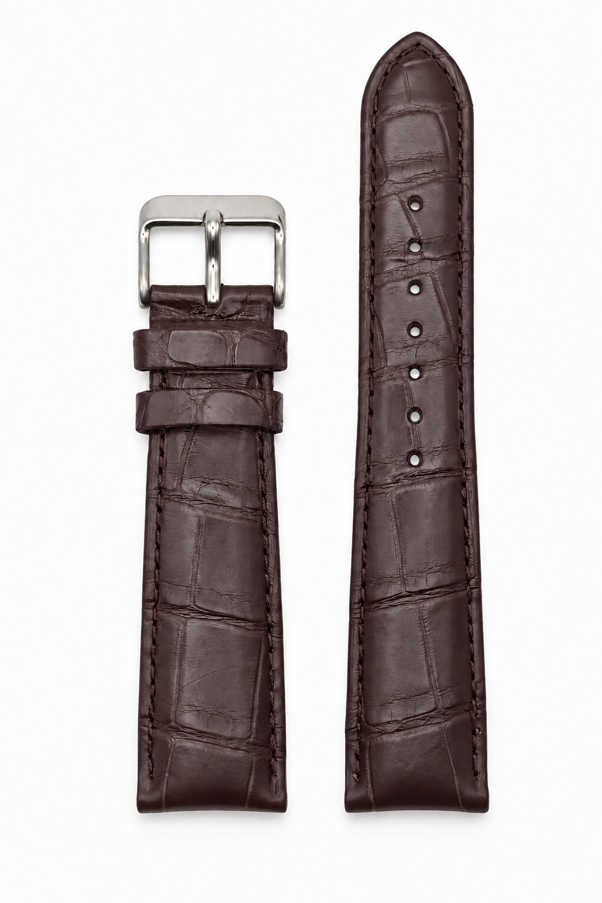 Horlogeband Louisiana donkerbruin | voor Cartier
