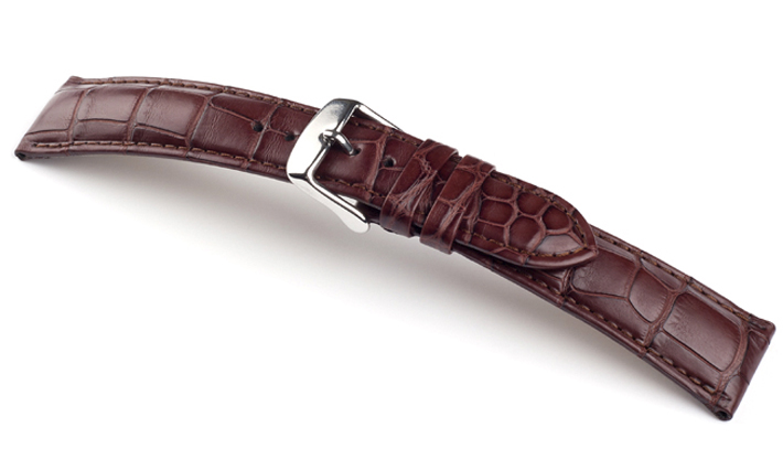 Horlogeband Louisiana mahagoni | voor Hermes 