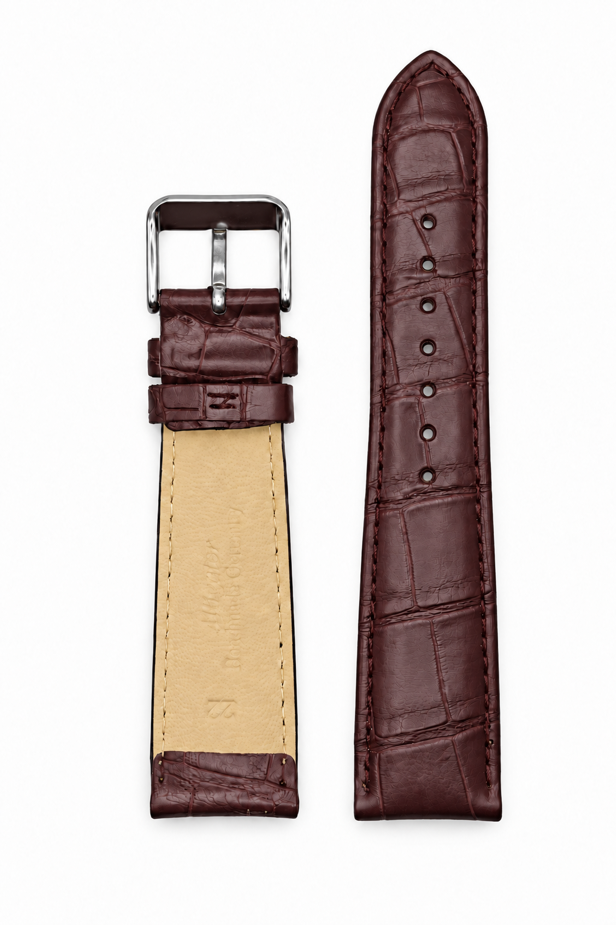 Horlogeband Louisiana mahagoni | voor Cartier