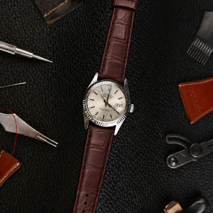 Horlogeband Louisiana mahagoni | voor Cartier