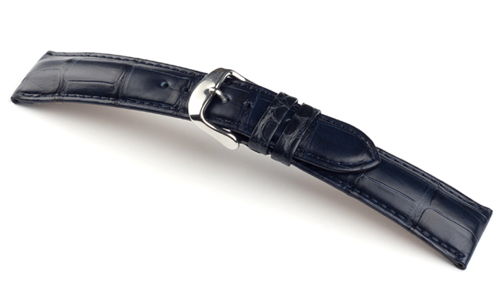 Horlogeband Louisiana donkerblauw | voor Baume & Mercier