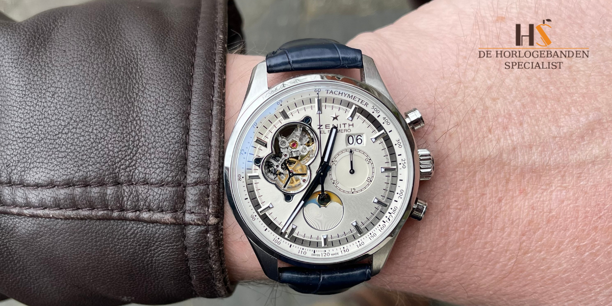 Zentih met een horlogeband Louisiana blauw