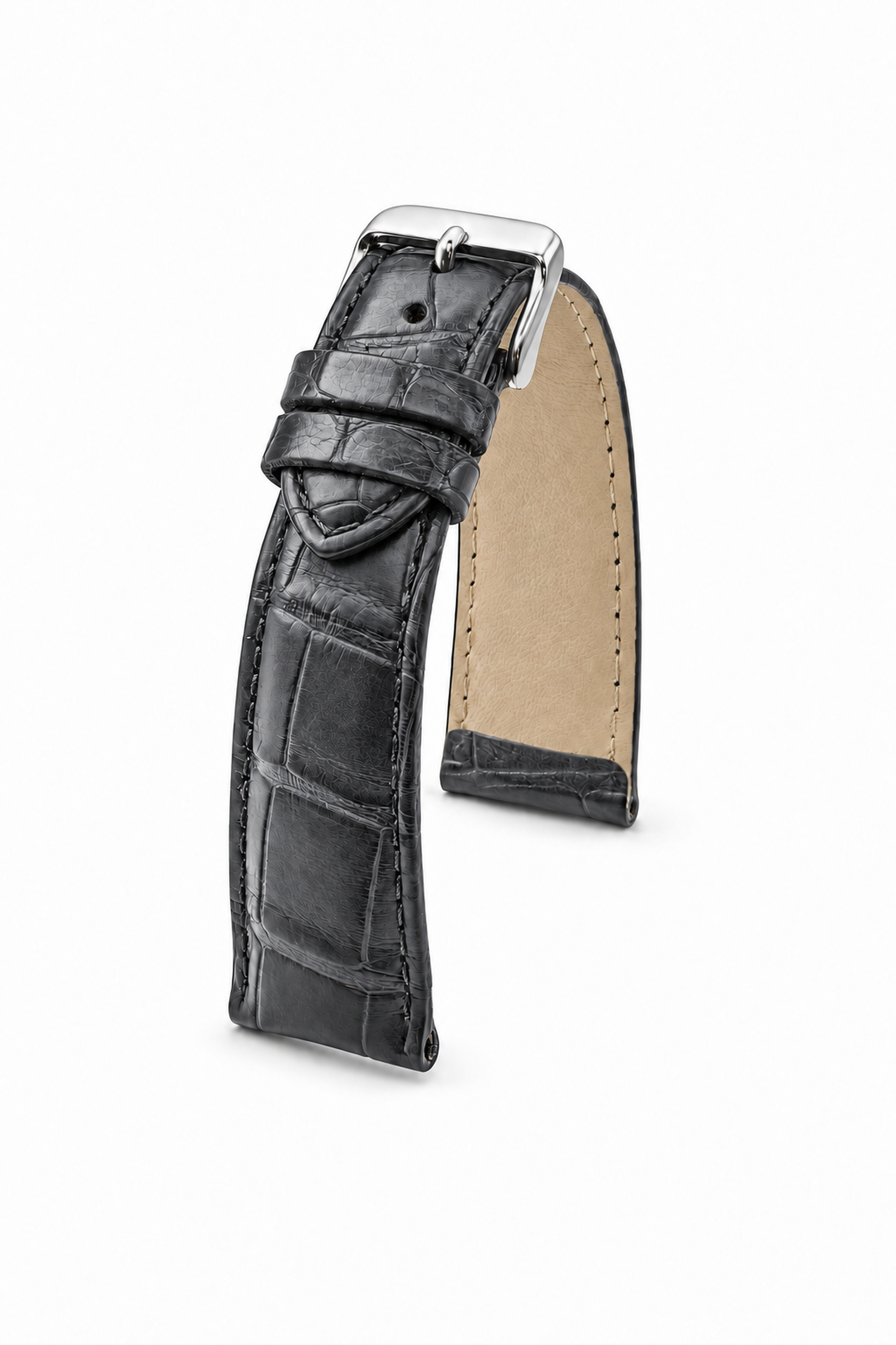 Horlogeband Louisiana grijs | voor Baume & Mercier