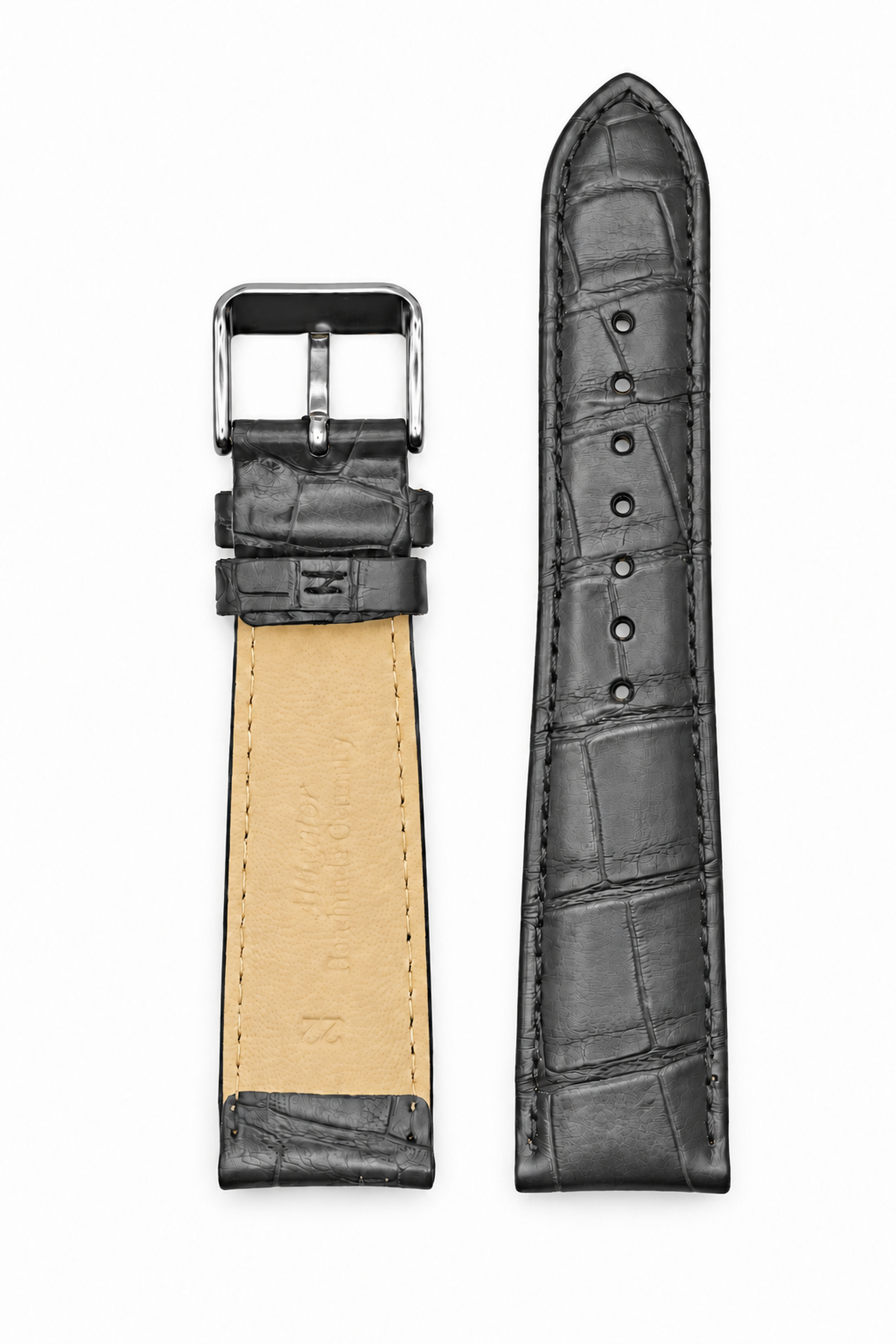 Horlogeband Louisiana grijs | voor Baume & Mercier