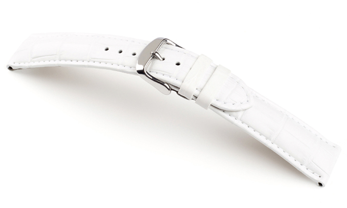 Horlogeband Louisiana wit | voor Frederique Constant