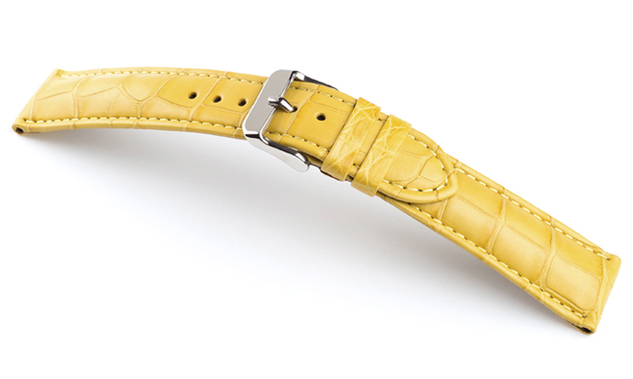 Horlogeband Louisiana geel | voor Chronoswiss 