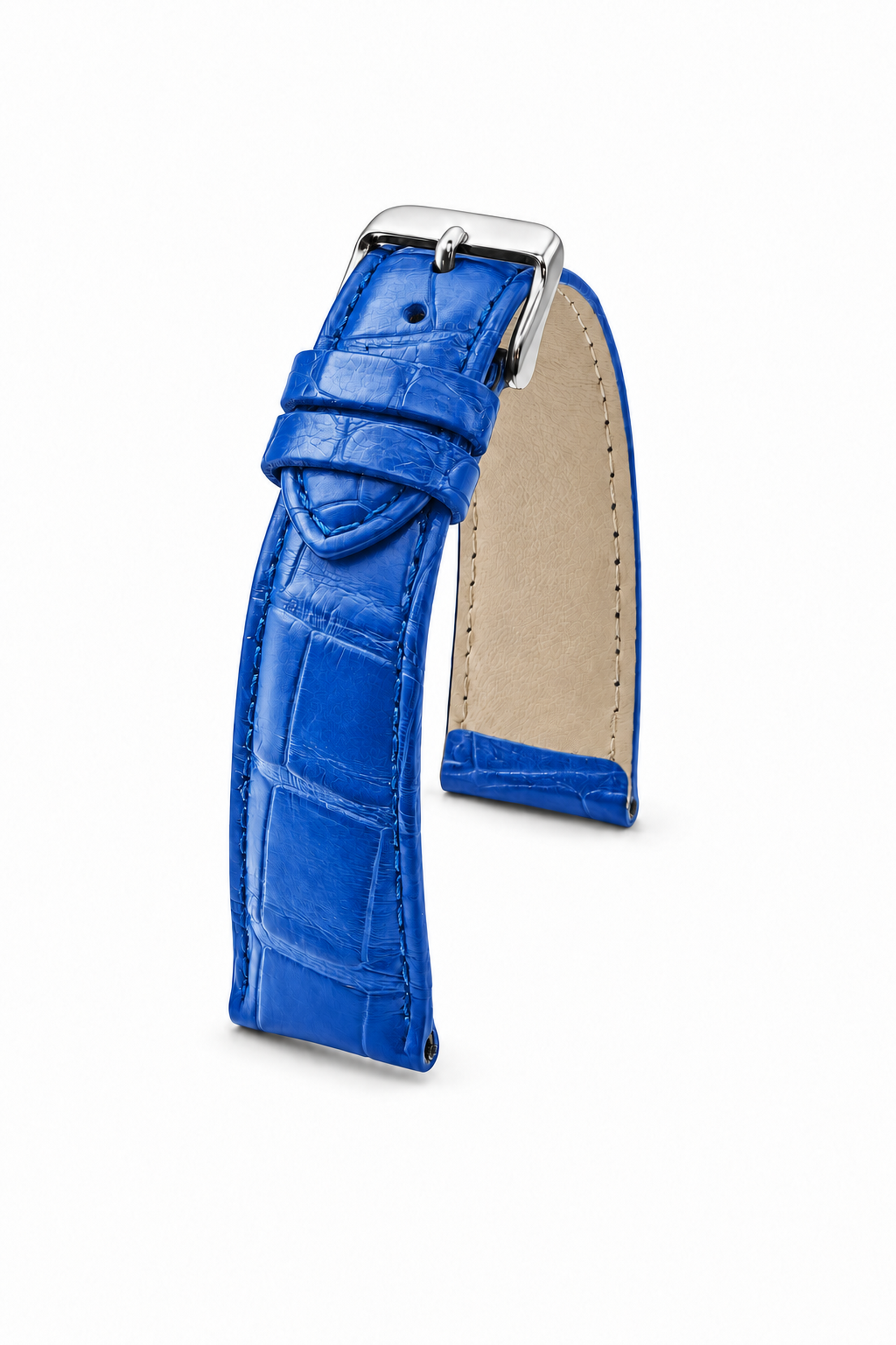 Horlogeband Louisiana azuurblauw | voor Certina