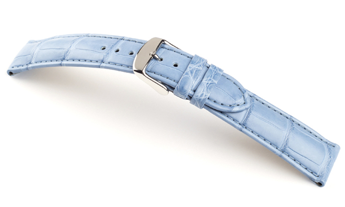 Horlogeband Louisiana lichtblauw | voor Baume & Mercier 