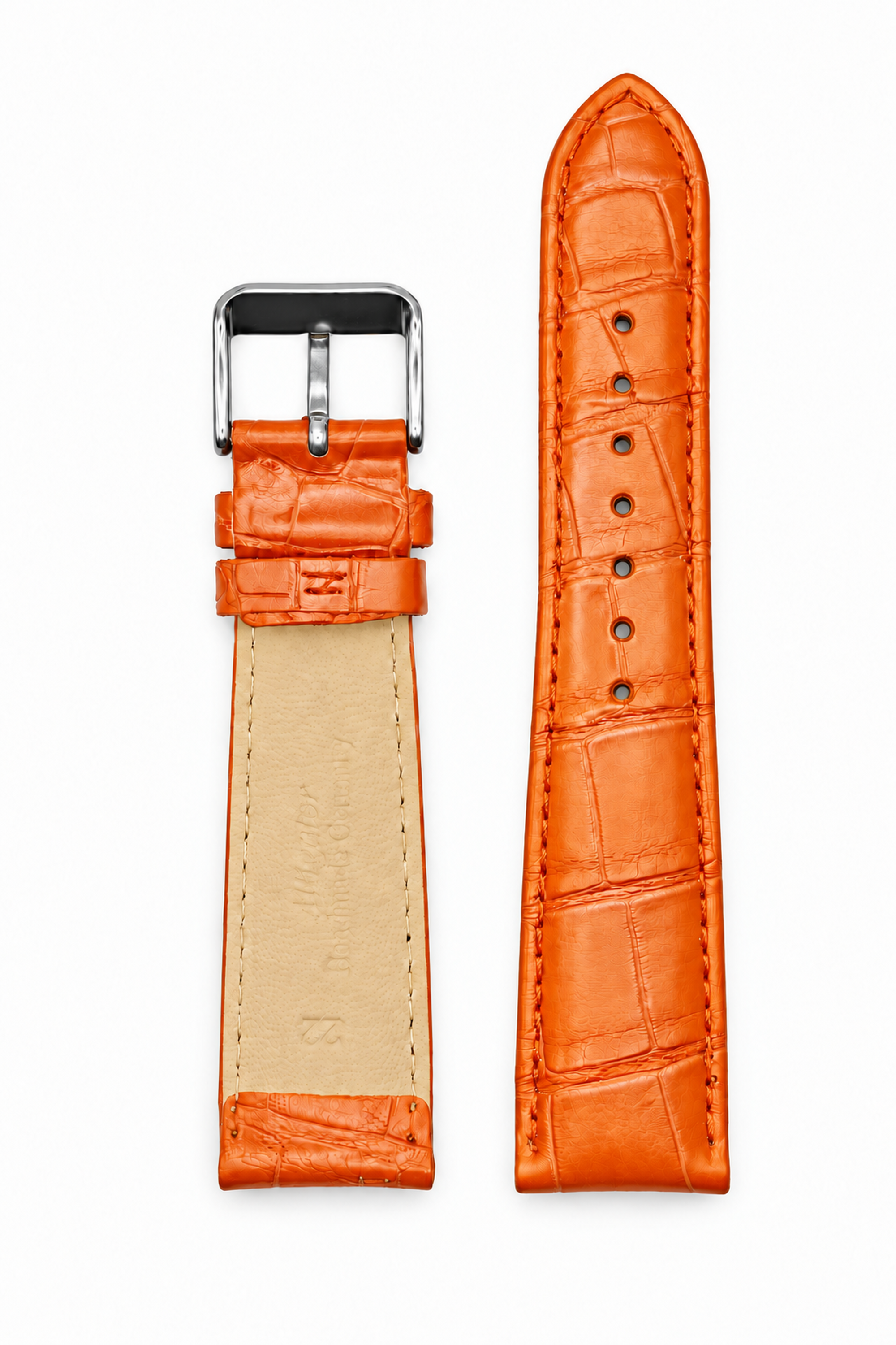 Horlogeband Louisiana oranje | voor Frederique Constant