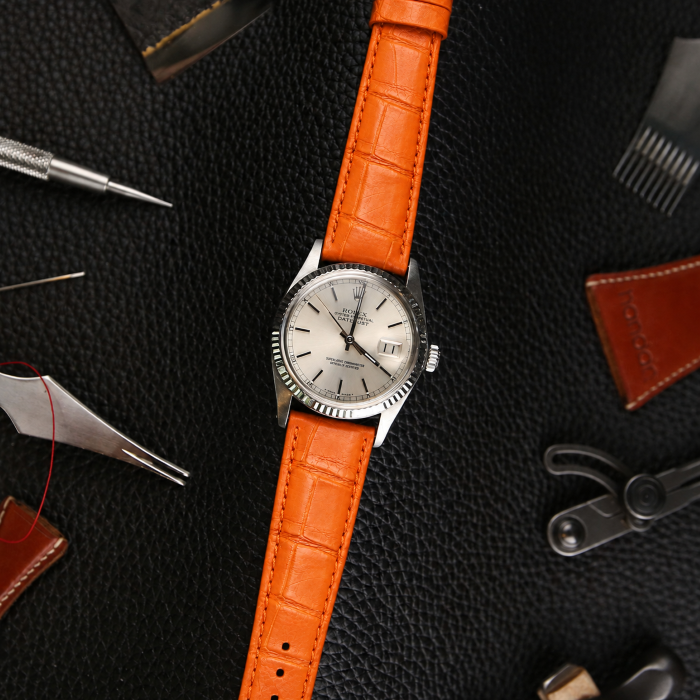 Horlogeband Louisiana oranje | voor Frederique Constant