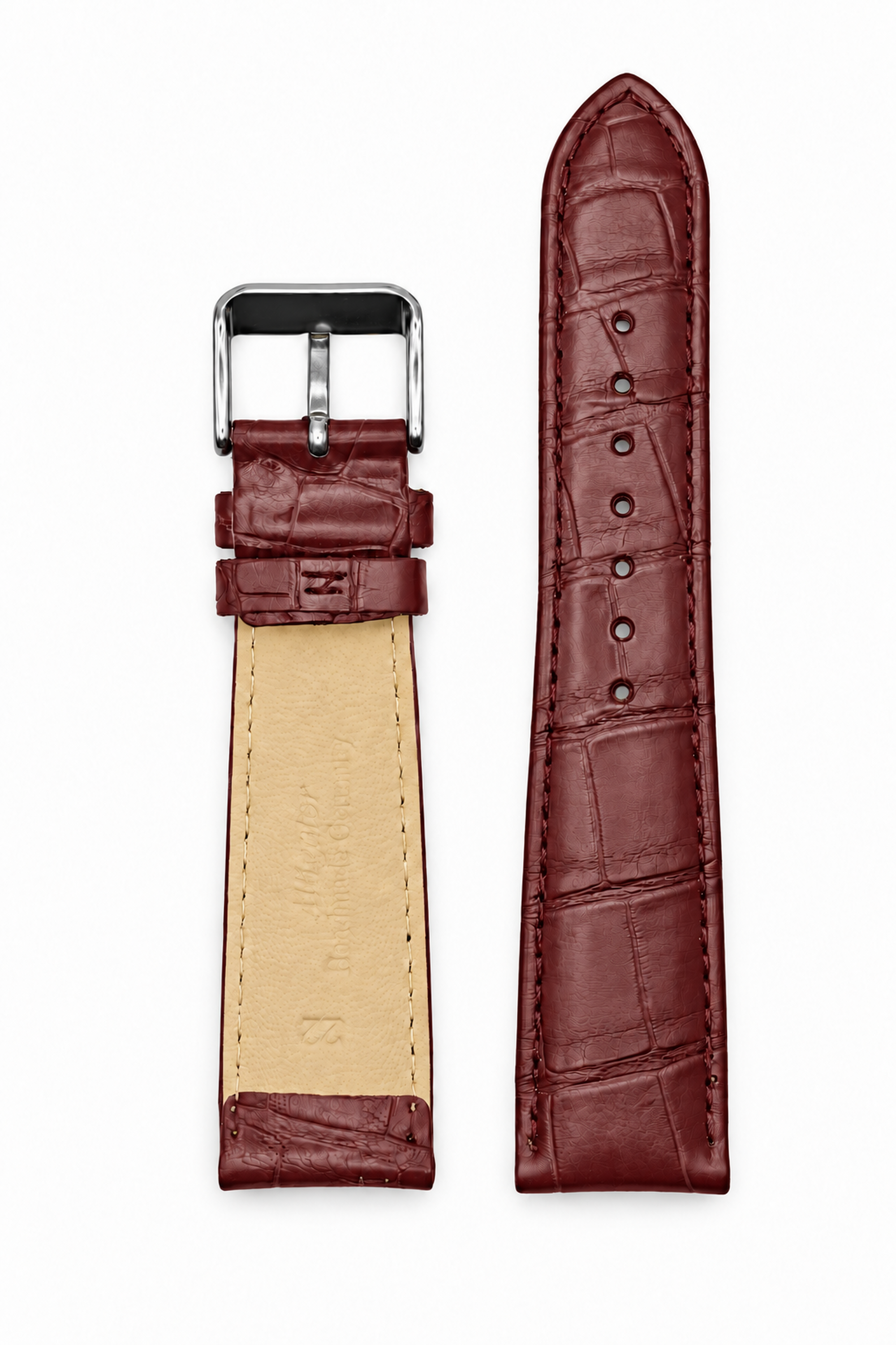 Horlogeband Louisiana bordeaux | voor Franck Muller
