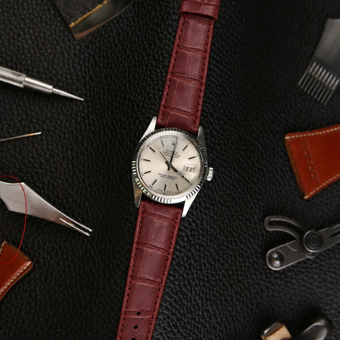 Horlogeband Louisiana bordeaux | voor Franck Muller