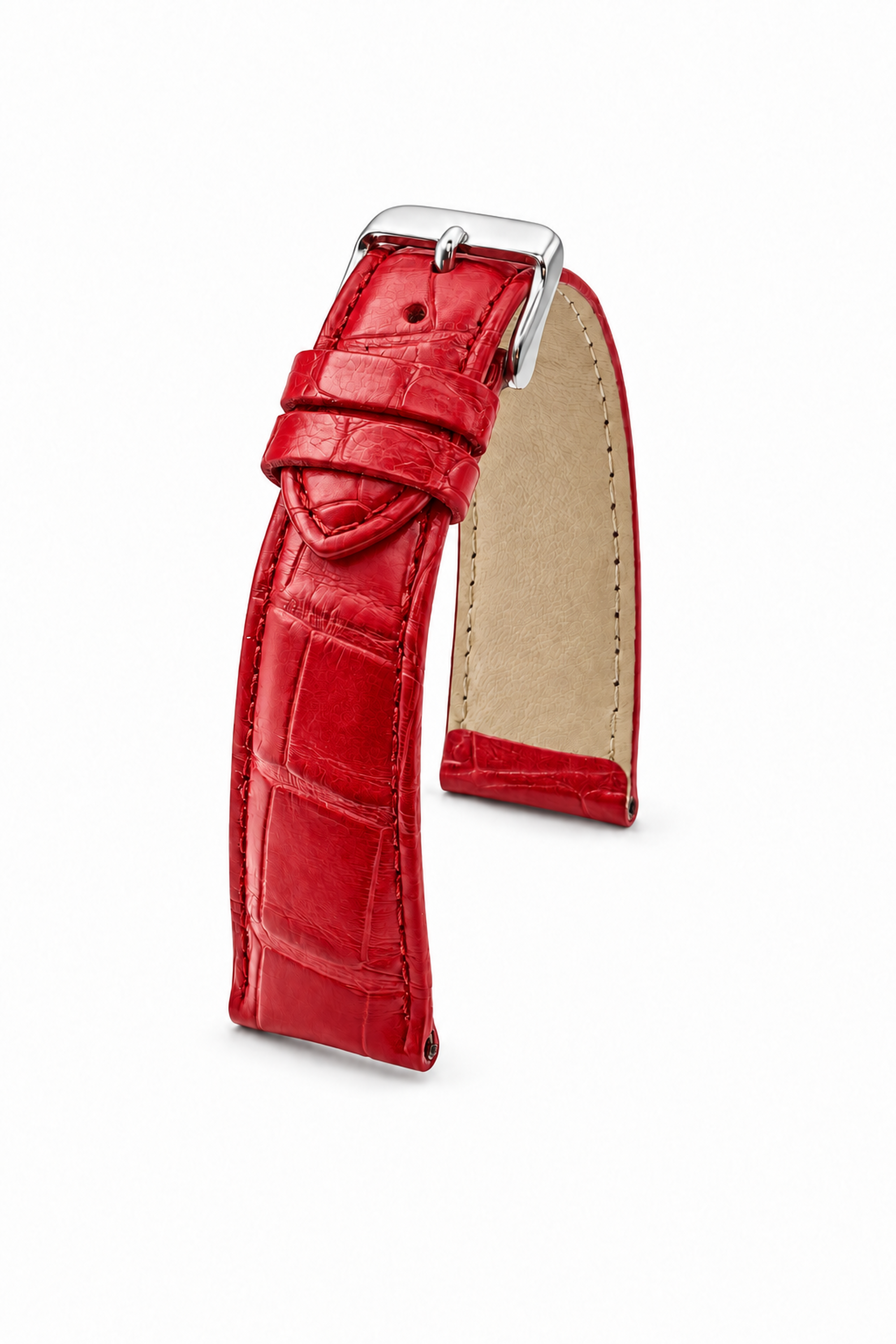 Horlogeband Louisiana rood | voor Raymond Weil