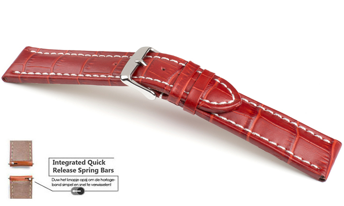 Horlogeband Kalimat WN rood | voor Asus ZenWatch