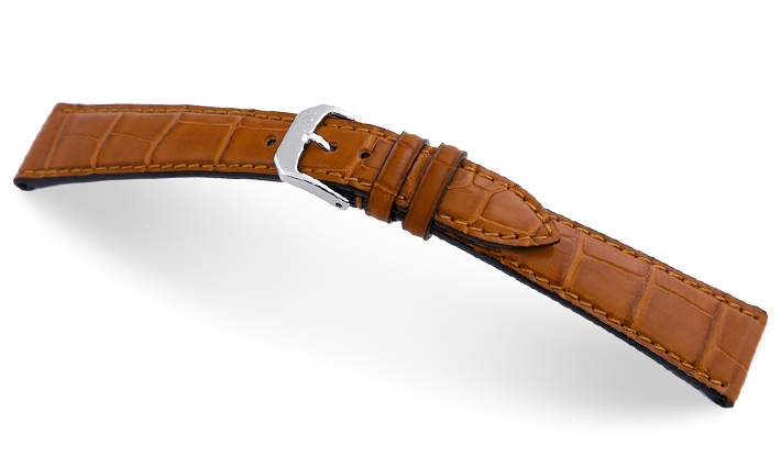 Horlogeband Geneve cognac | de Horlogebanden Specialist