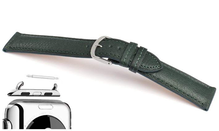 Horlogeband Vegi donkergroen | voor Apple watch 