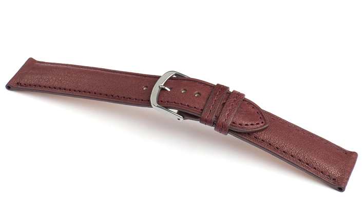 Horlogeband Vegi bordeaux | voor Mondaine 