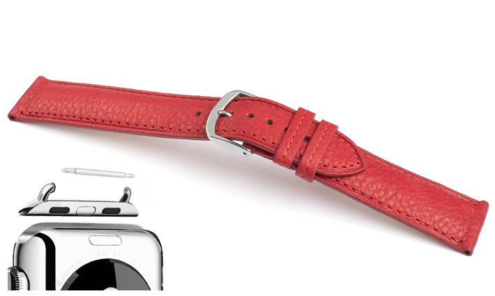 Horlogeband Vegi rood | voor Apple watch 