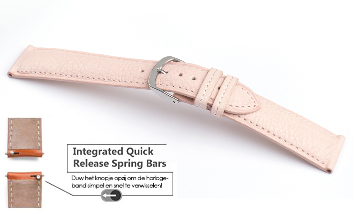 Horlogeband Vegi baby pink | voor Motorola Moto 