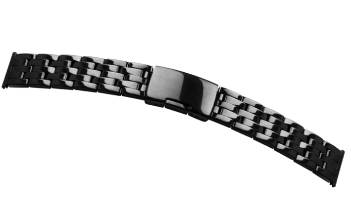 Metalen horlogeband Denver Black | Metalen horlogebanden