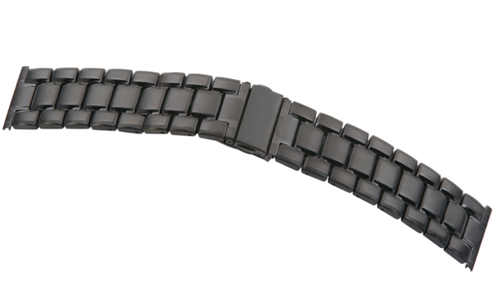 Metalen horlogeband Scandic Black | Metalen horlogebanden 