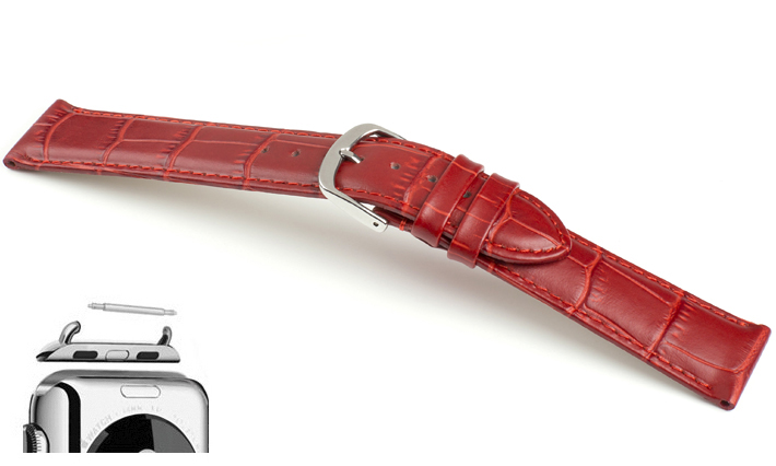 Horlogebanden Lausanne rood | voor Apple watch 