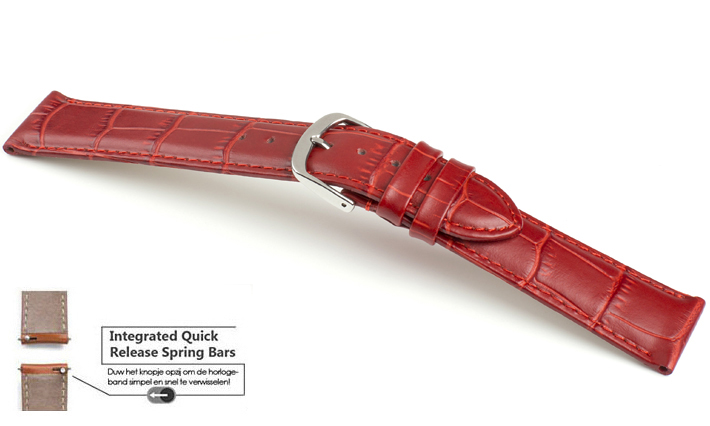 Horlogebanden Lausanne rood | voor Huawei Classic