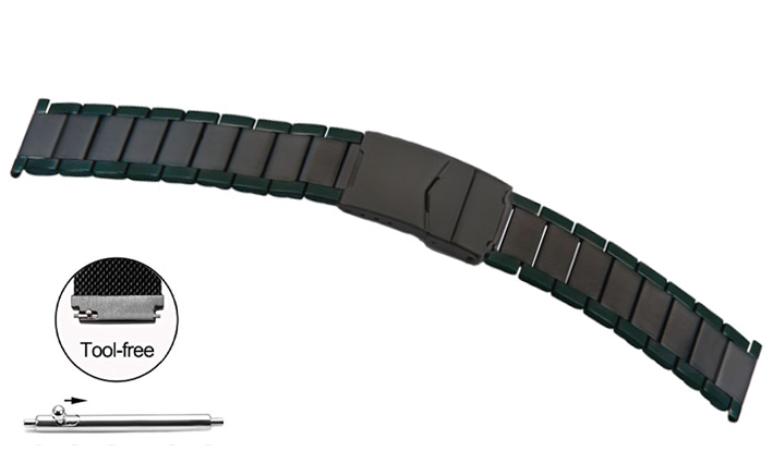 Horlogeband Easy Change California Black | voor Asus ZenWatch