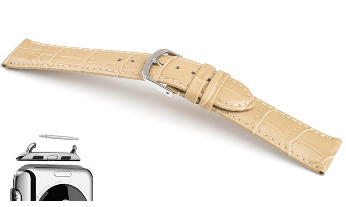 Horlogebanden Lausanne sand | voor Apple watch 