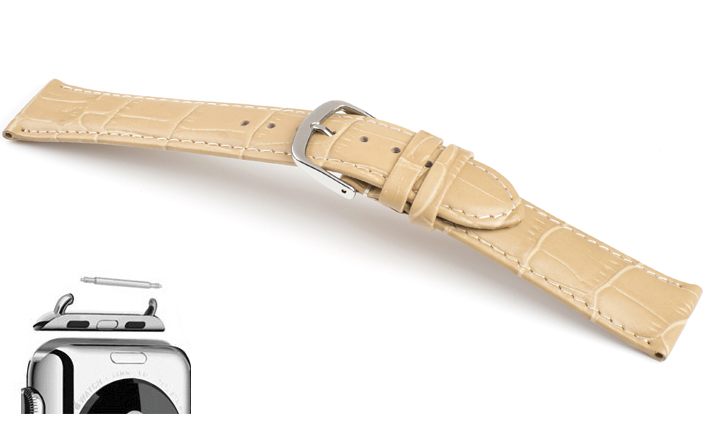 Horlogebanden Lausanne sand | voor Apple watch
