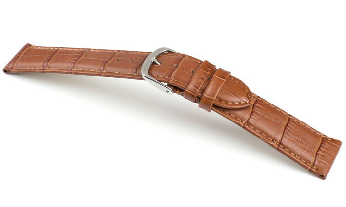 Horlogeband XL Lausanne cognac | XL horlogebanden 